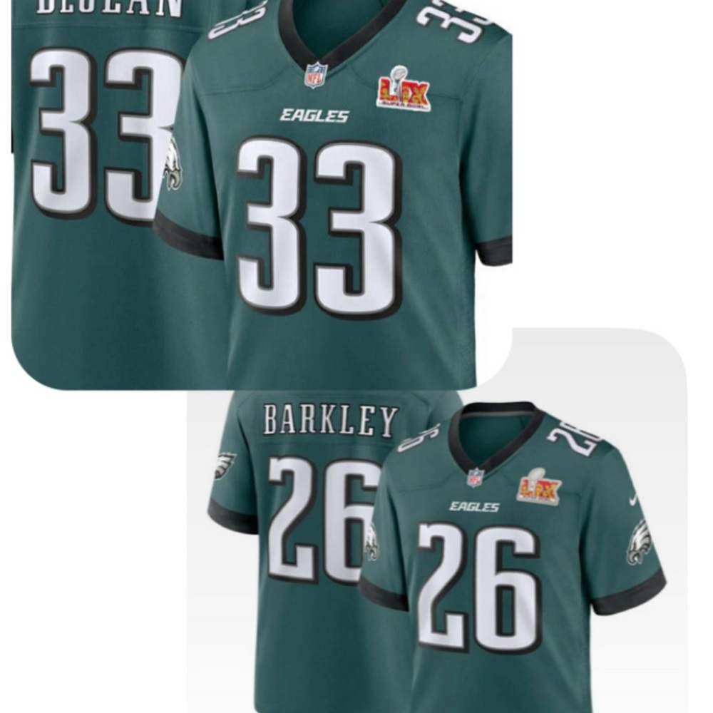 NFL Midnight Green Eagles Jerseys! - Picture 1 of 8